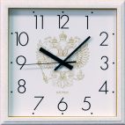 Часы настенные Салют квадрат 280х40мм Герб2 (184) (10) Салют