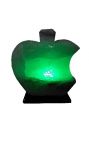 Солевая лампа Яблоко-Apple 2-3 кг с зеленой лампочкой Берег мечты