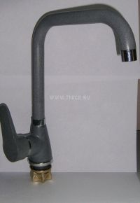 Смеситель для кухни  боковой G-Lauf  NS  (128) гранит-серый шар. 40 мм.