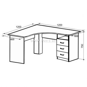 Стол компьютерный 1200 угловой Галерея Мебельсон